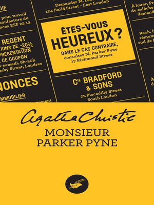 cover image of Monsieur Parker Pyne (nouvelle traduction révisée)